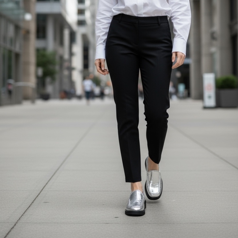 Zodiac Women's Shimmering Silver Flats